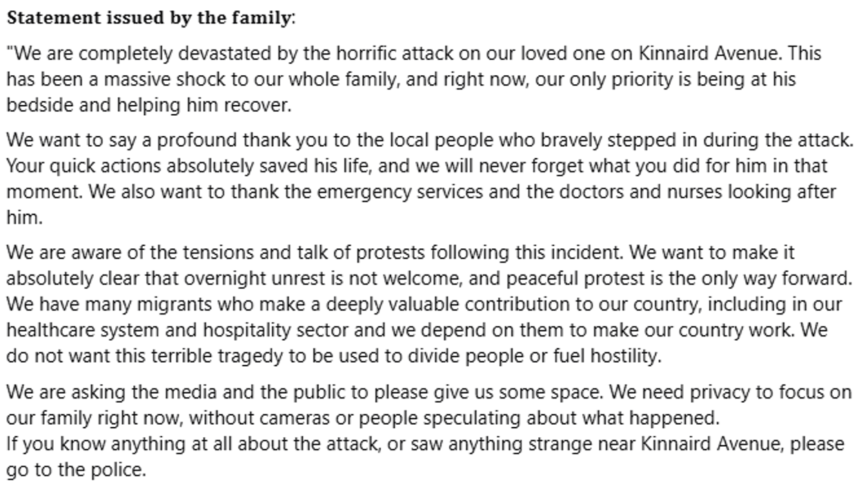 Family statement