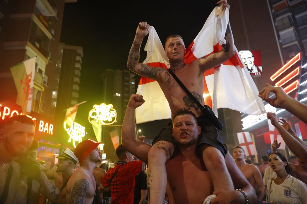 Fans gather for Netherlands v England - Benidorm, Spain