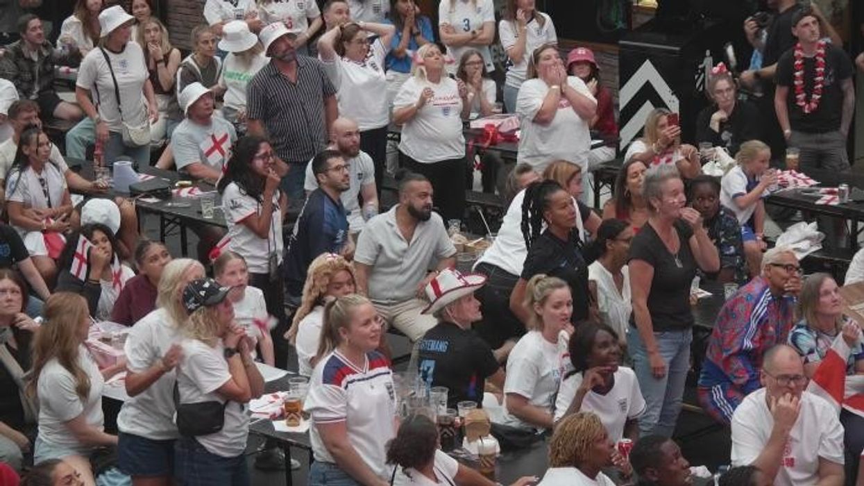 Ian Wright's wild reaction to England's Euro 2025 victory over Spain caught in new footage