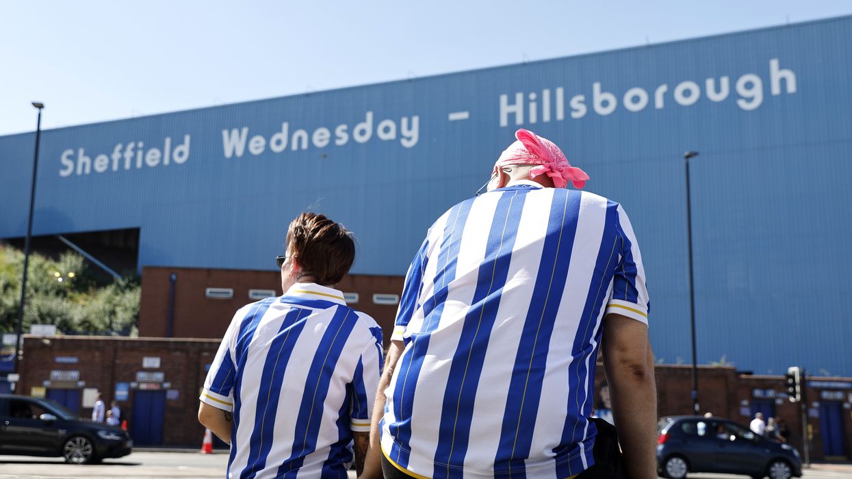 Fans outside Hillsborough Stadium