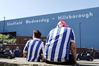 Fans outside Hillsborough Stadium