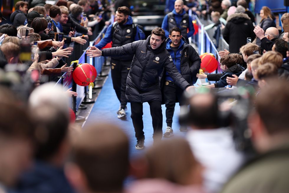 Fans were momentarily stopped from entering the ground