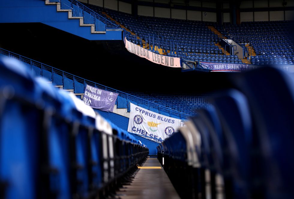 Fans were temporarily stopped from entering the ground