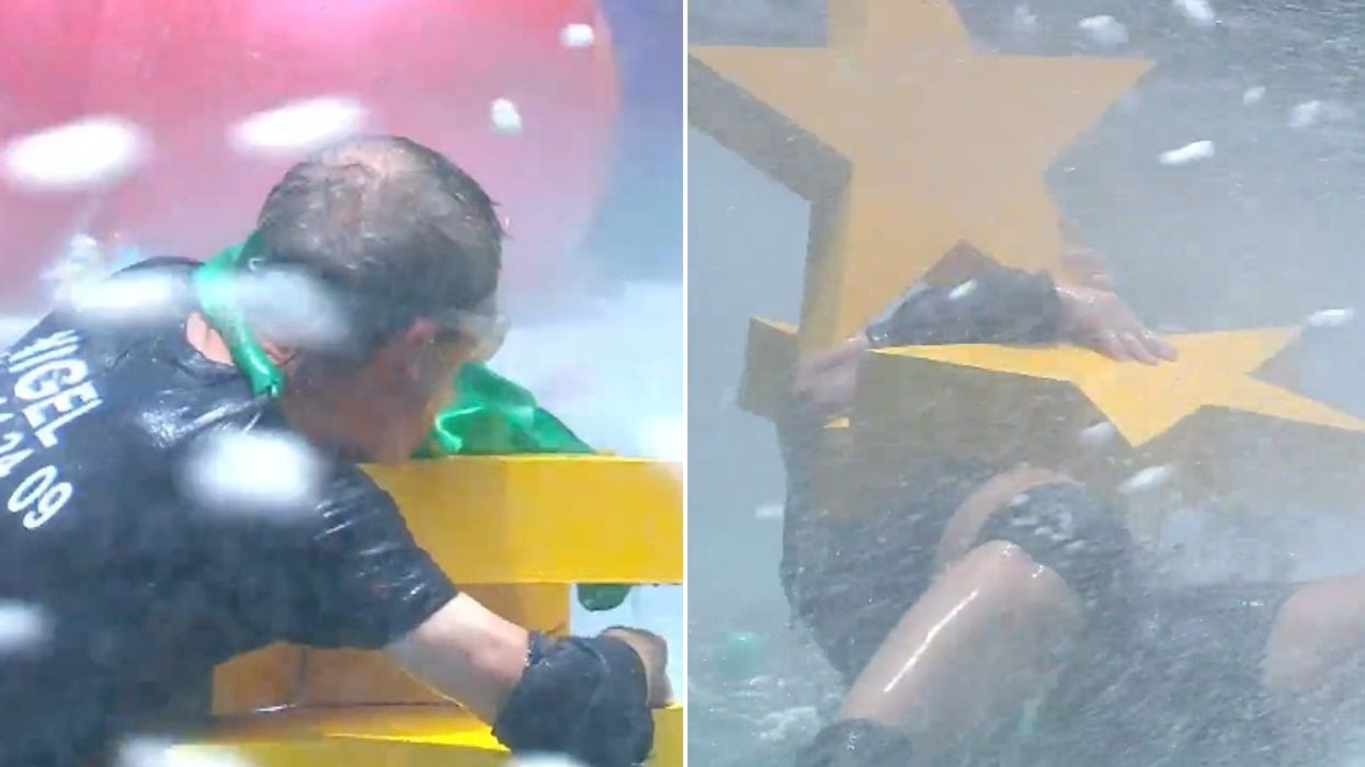 Farage and Josie battle Celebrity Cyclone