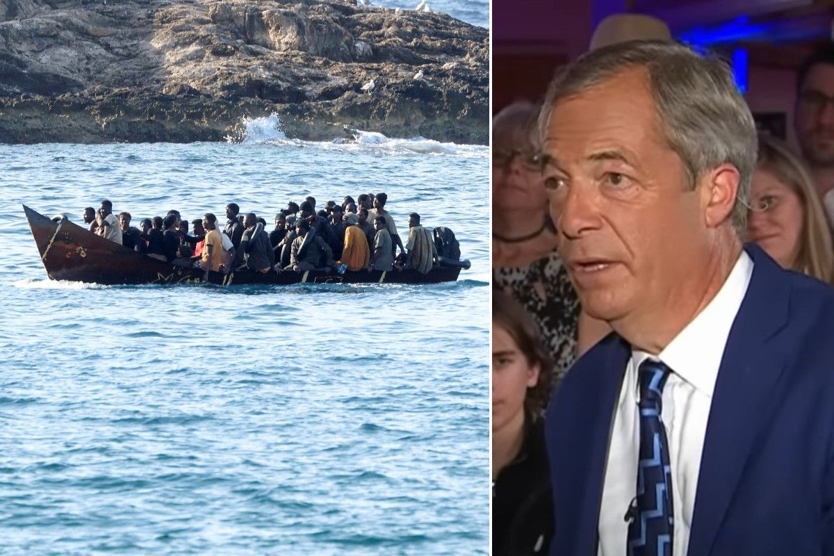 Farage and Lampedusa migrants