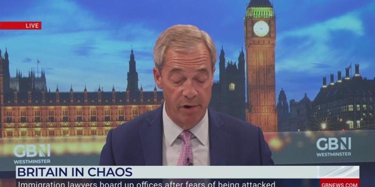 NextImg:WATCH: Nigel Farage defends 'entirely fair' question about Southport killings