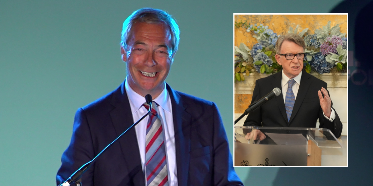 NextImg:Peter Mandelson takes swipe at Nigel Farage: 'Can't imagine him as PM' despite Reform UK's success
