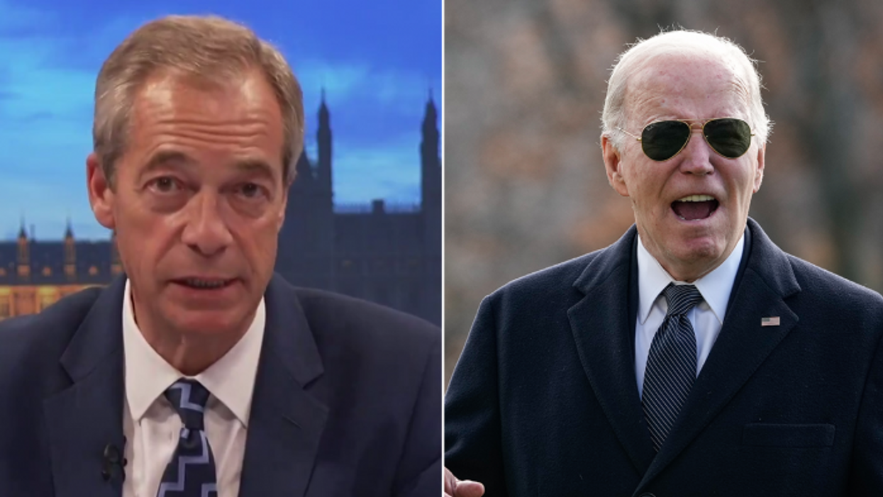 ‘Not fit for office!’ Nigel Farage blasts ‘old duffer’ Joe Biden as US President lays bare ‘anti-British agenda’