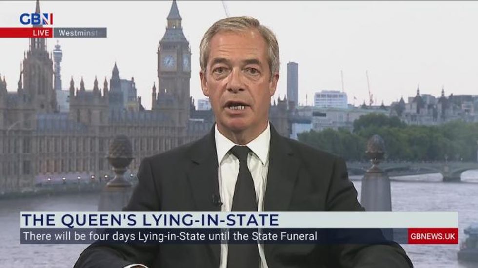 Nigel Farage believes ‘we are seeing the best of Britain’ as tributes to Queen Elizabeth II continue