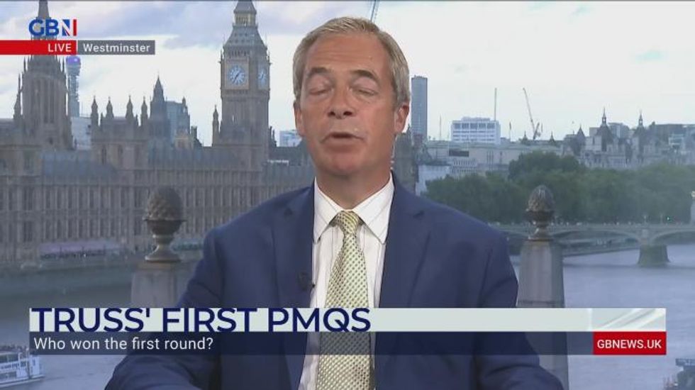 Nigel Farage believes Liz Truss was ‘nowhere clear enough’ on energy during PMQs debate
