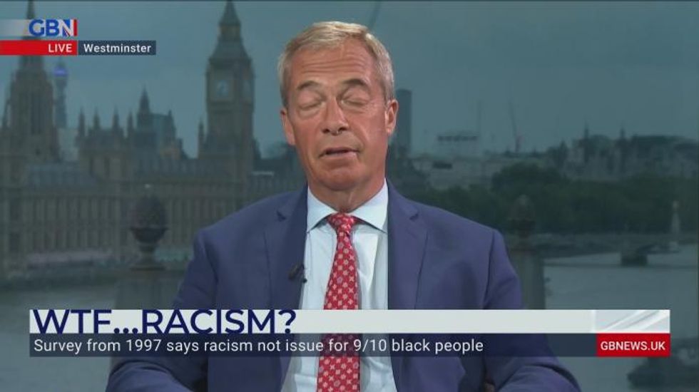 Nigel Farage hits out at 'deliberate divisions Marxists are trying to force between black and white people'