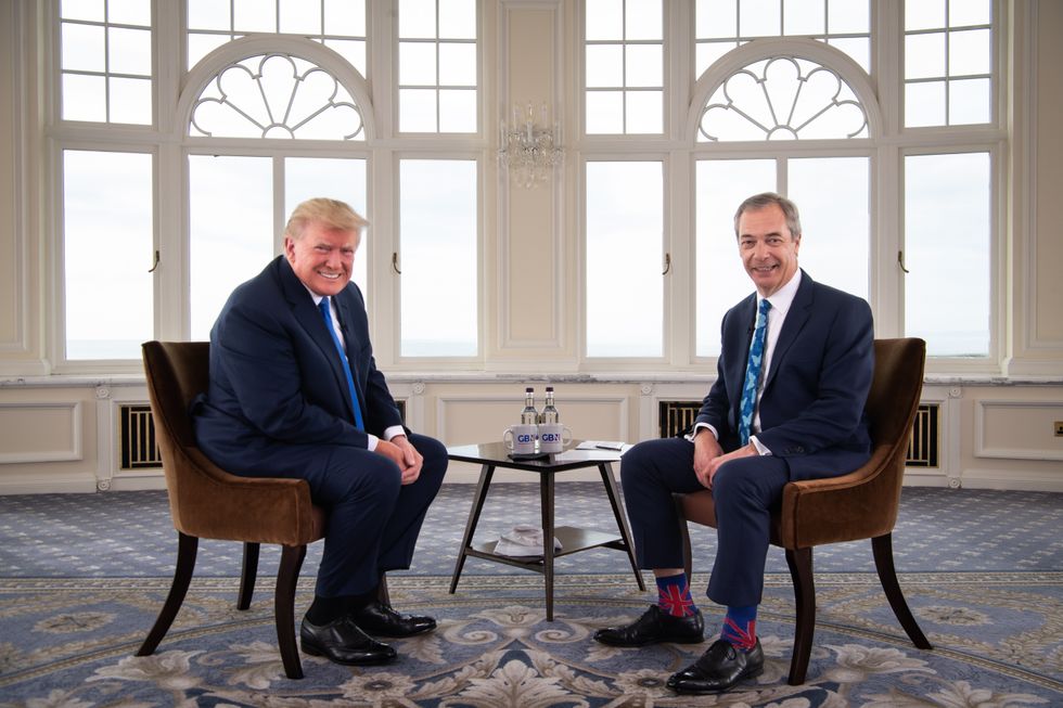 Farage responded by reminding the former Commander-in-Chief that he last appeared on the network after Queen Elizabeth\u2019s death last September.