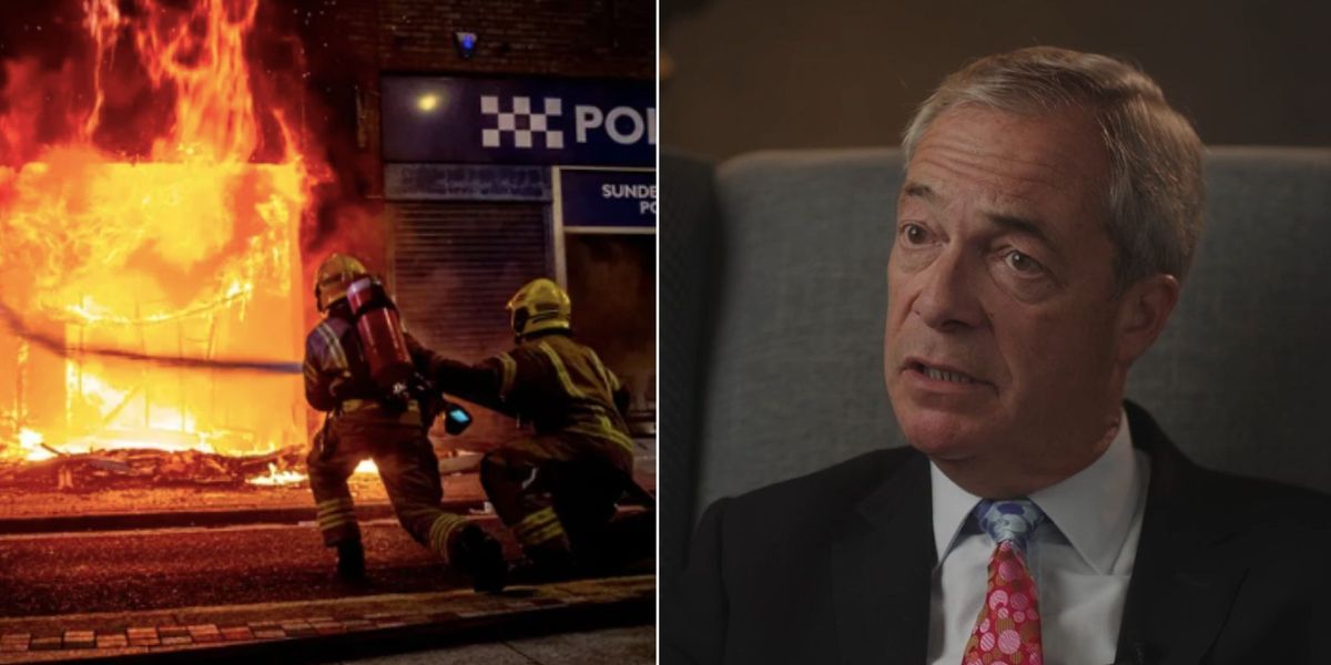 NextImg:Farage's 'security situation has changed significantly' after claims he had incited the riots