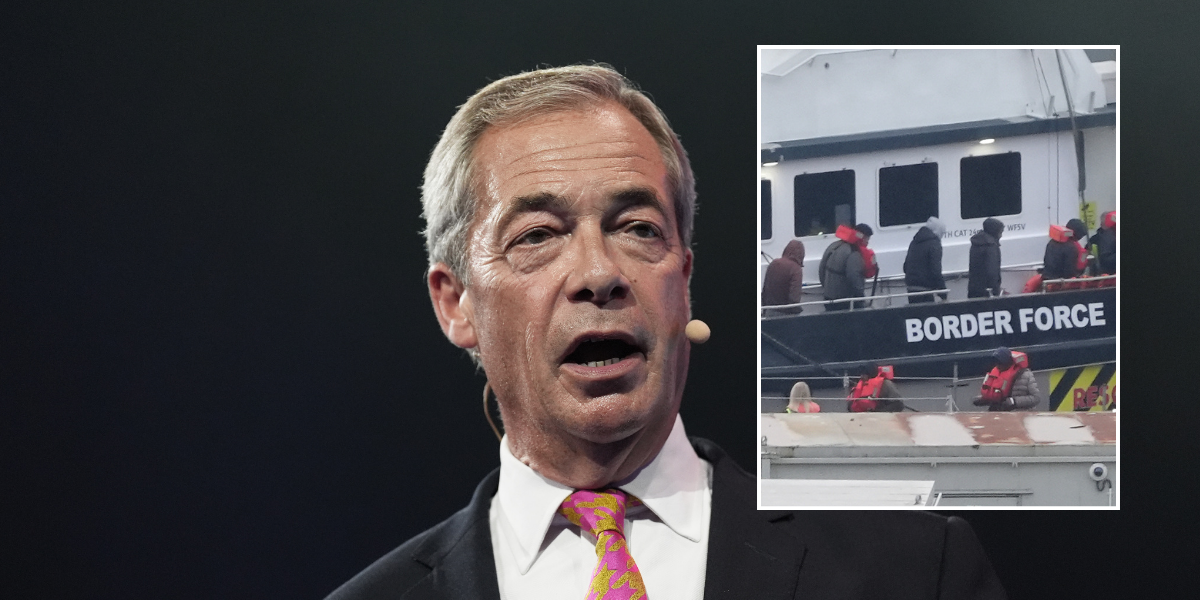 NextImg:Migrant who threatened to kill Nigel Farage DETAINED 'after crossing Channel'