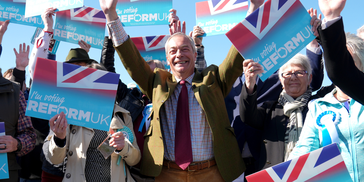 NextImg:'He's already won!' Nigel Farage given polling breakthrough as THOUSANDS of Labour voters 'turn to Reform'