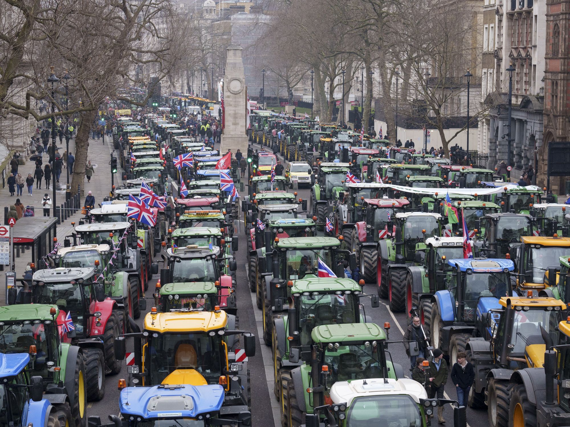 Farmer protest London