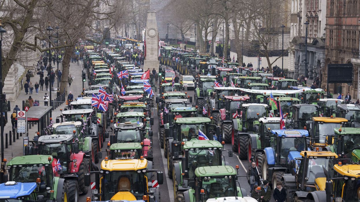 Farmer protest London