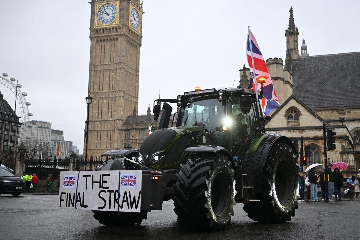Farmer protest London