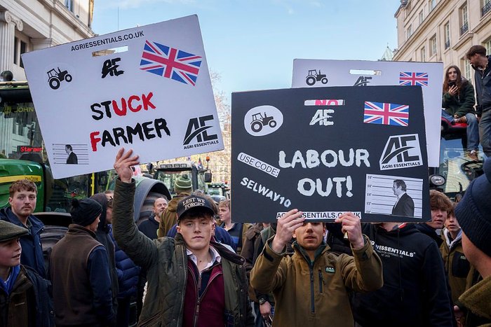 Farmer protests