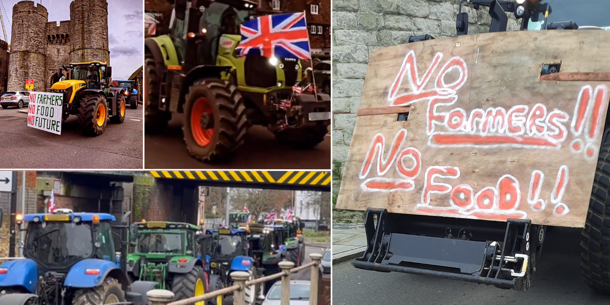 NextImg:'No food, no future!' Furious British farmers stage protest as anger mounts