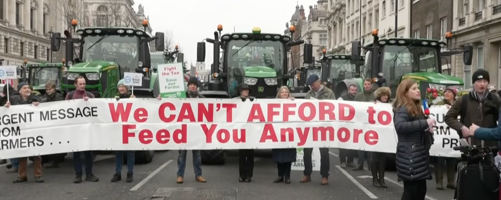 Farmers have descended on Westminster\u200b