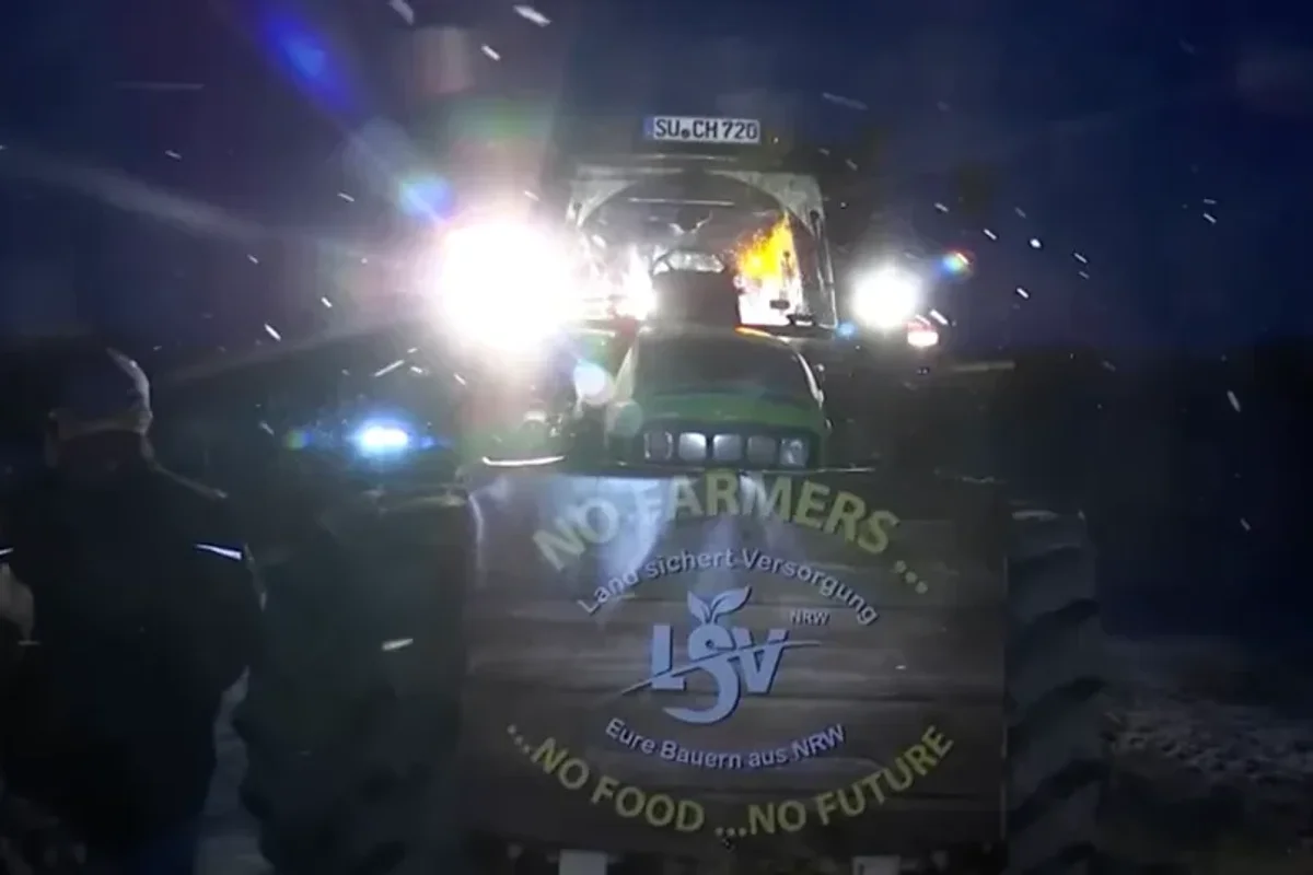 Farmers in Germany are staging nationwide protests.