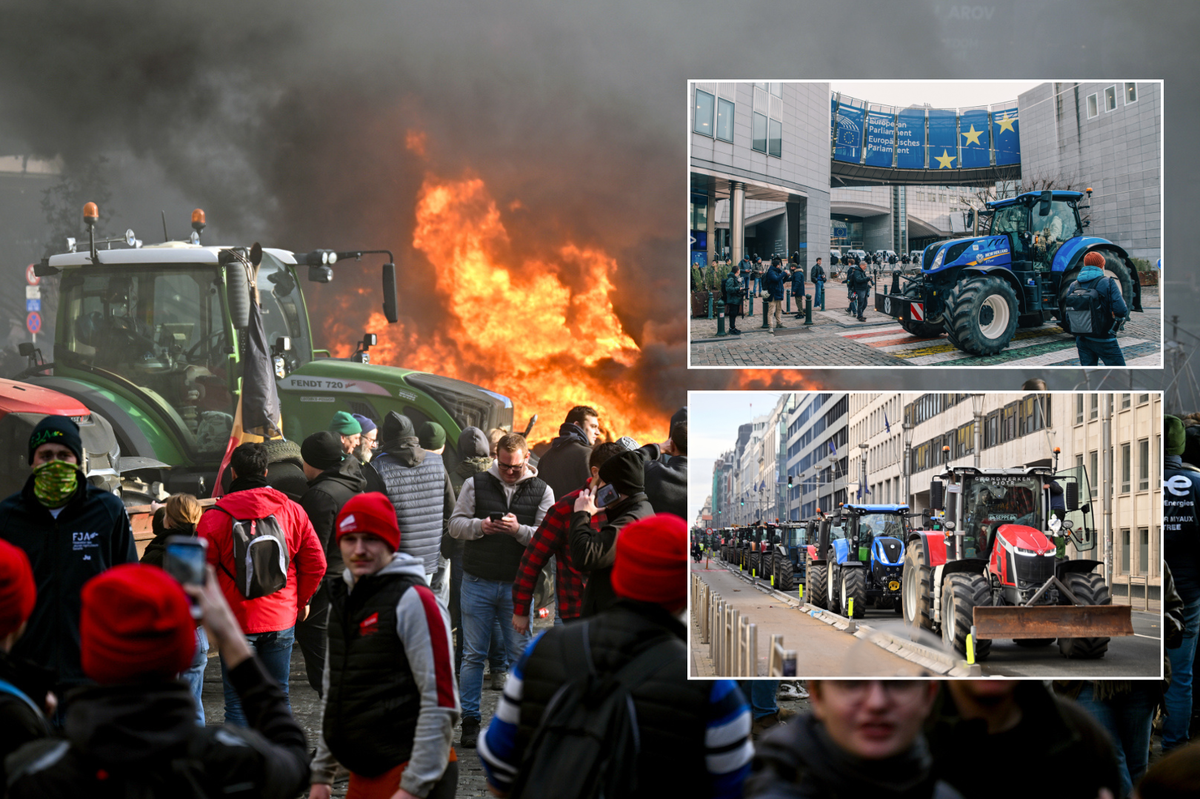 Farmers protest Brussels