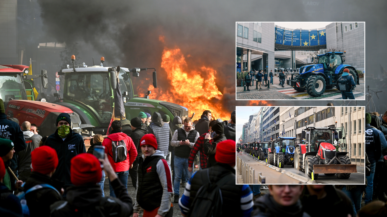 Farmers protest Brussels