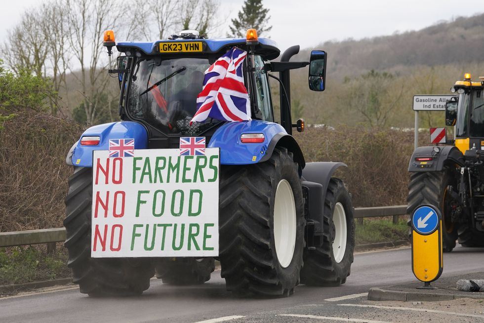 Farmers protest