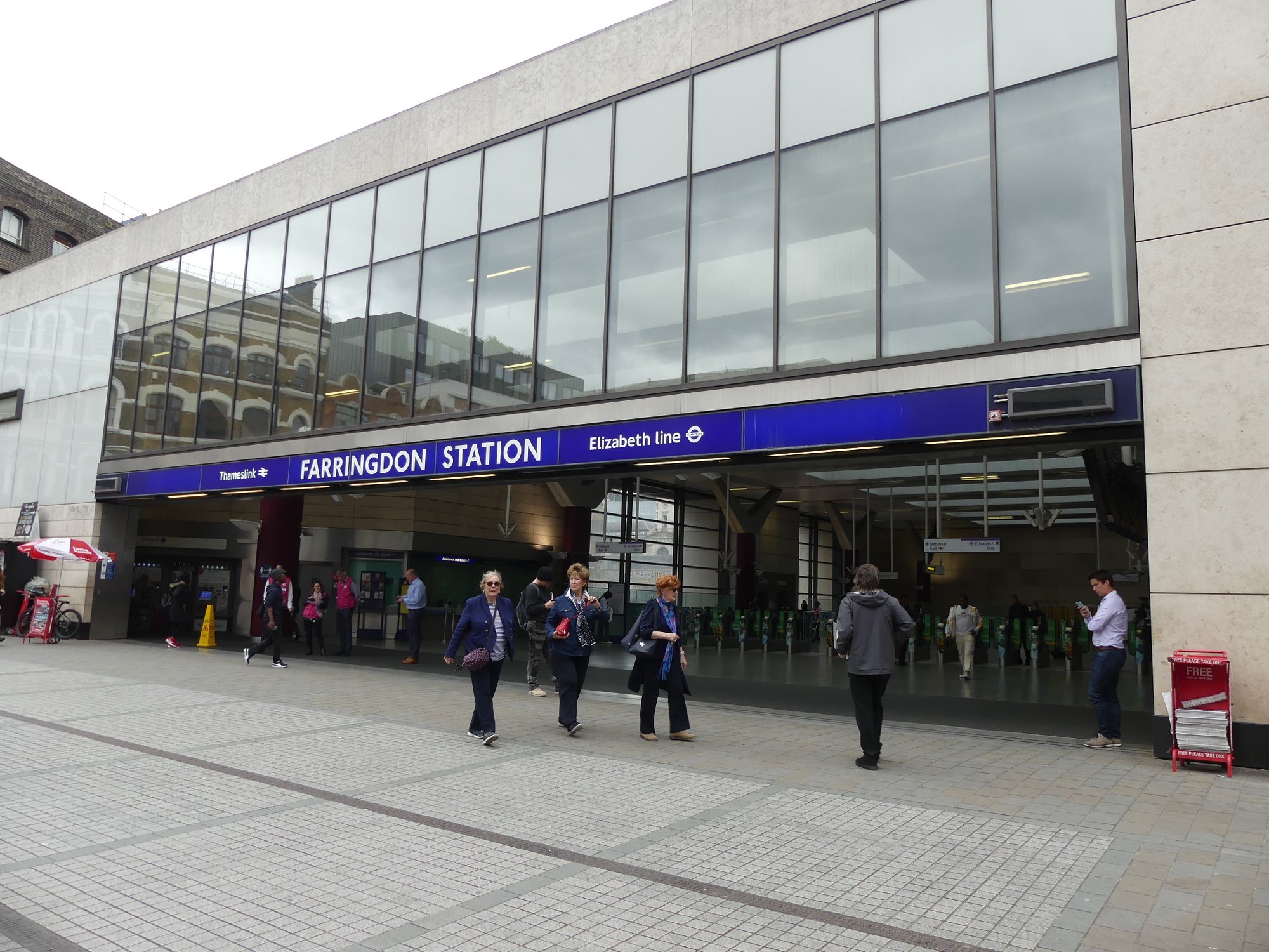 Farringdon was forced to be evacuated
