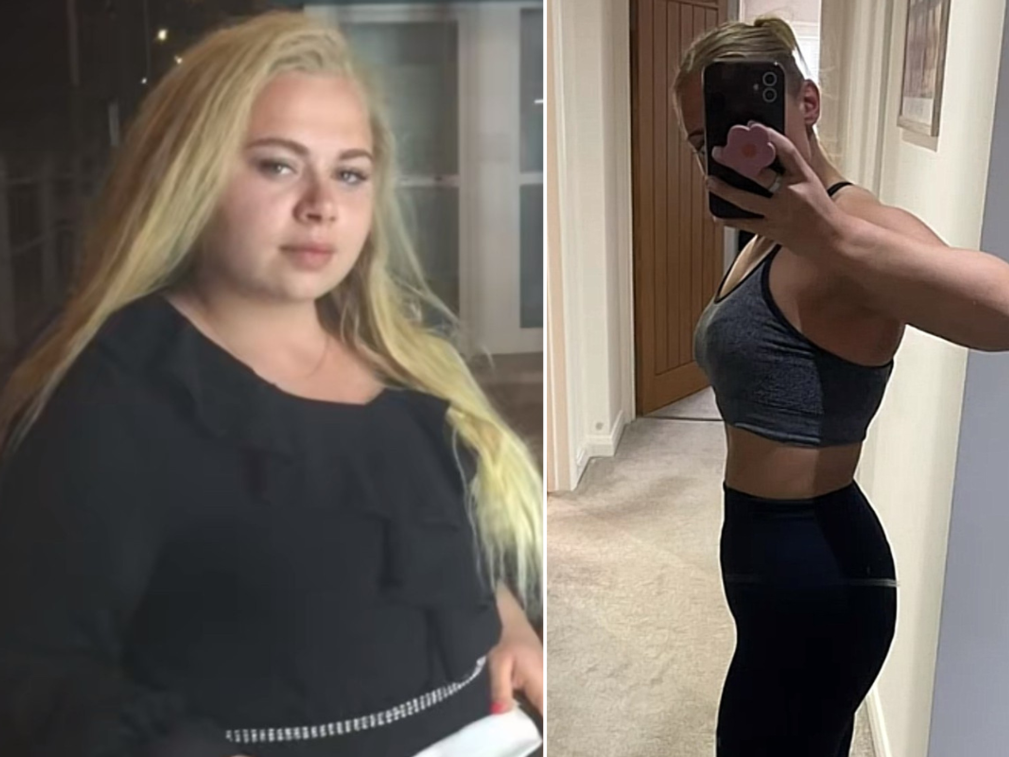 Fat loss coach showing off her transformation