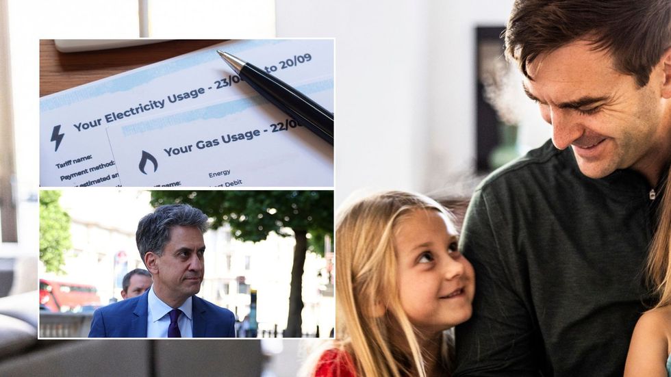 Father and daughter, energy bill, Ed Miliband