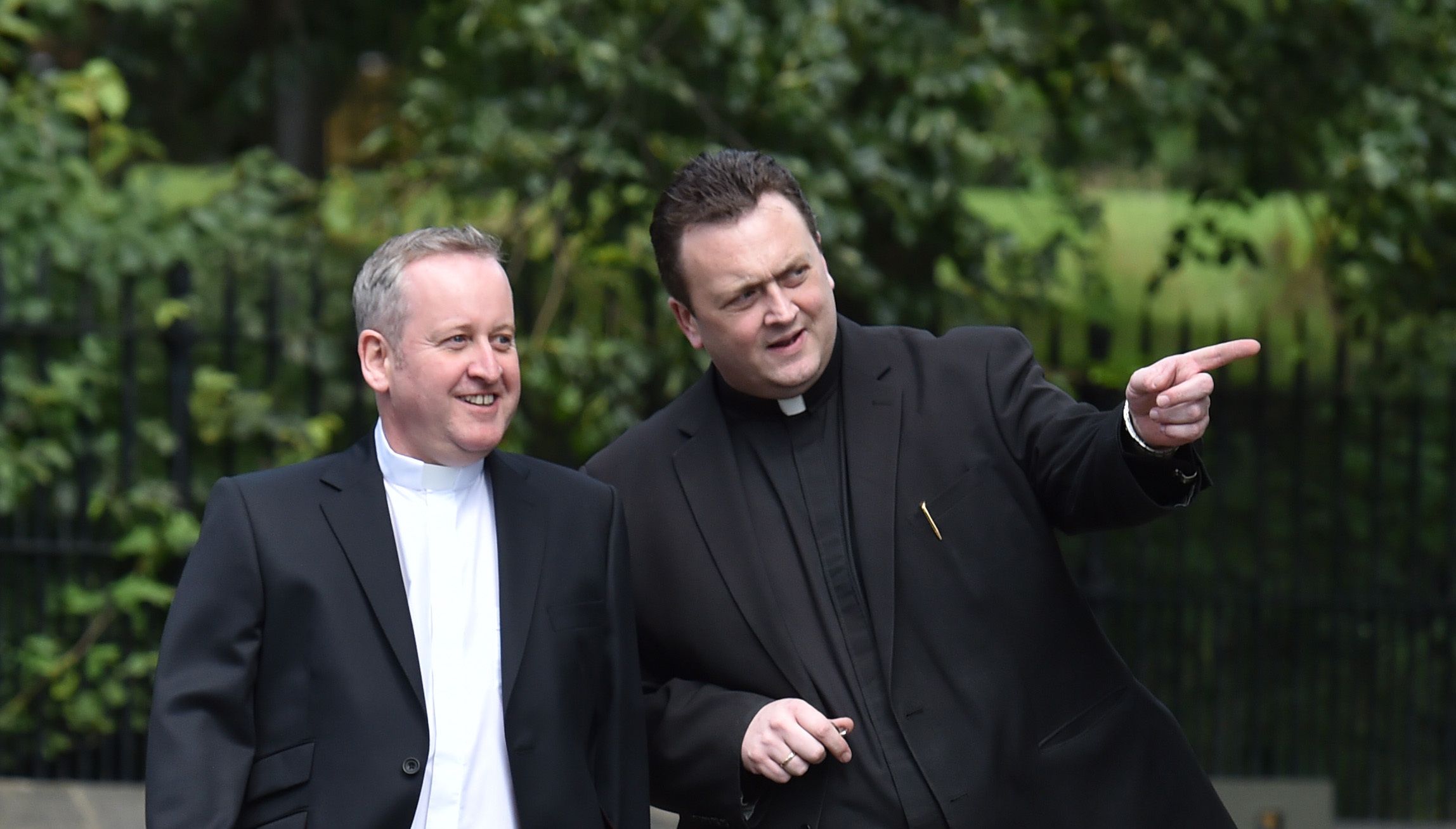 Father Dermott Donnelly (left), the Catholic priest brother of ITV star Declan Donnelly has died