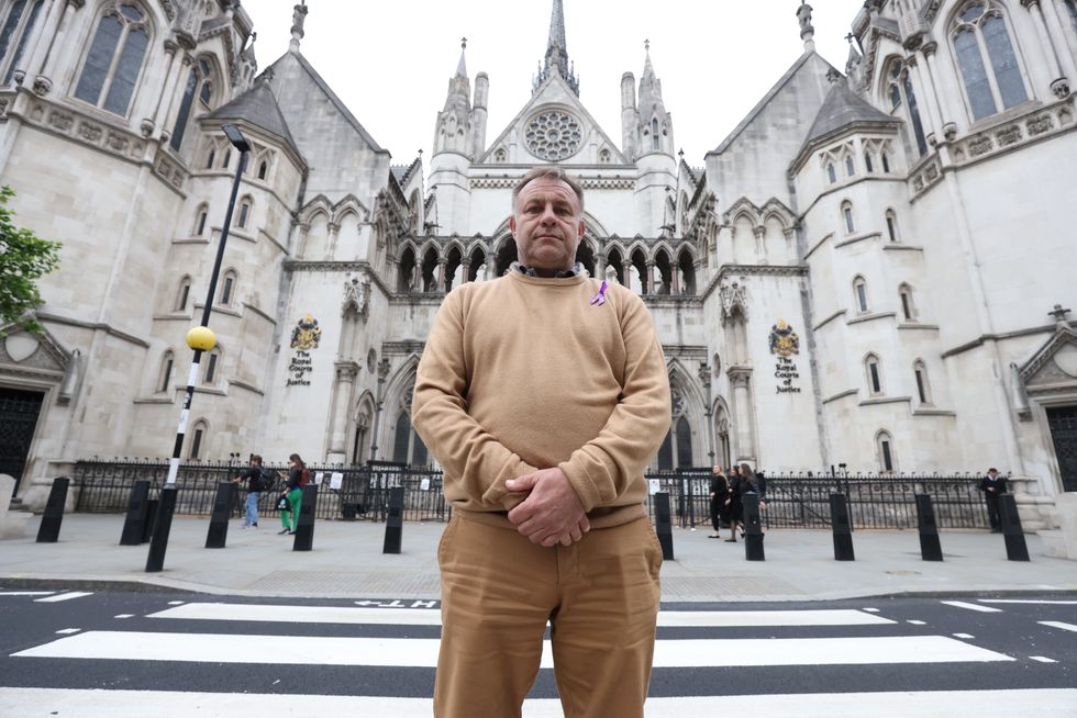 Father of Archie Battersbee, Paul Battersbee outside the High Court in central London