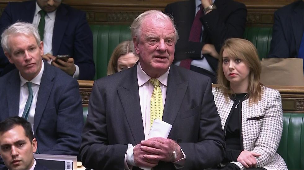 Father of the House Sir Edward Leigh speaking during the debate of the Terminally Ill Adults (End of Life) Bill
