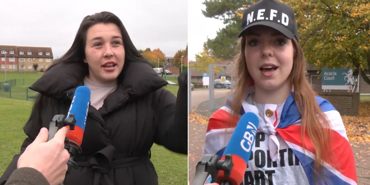 NextImg:'We’re called the aggressive ones!' Faversham locals left shaken after machete-wielding men ‘tear down’ England flag