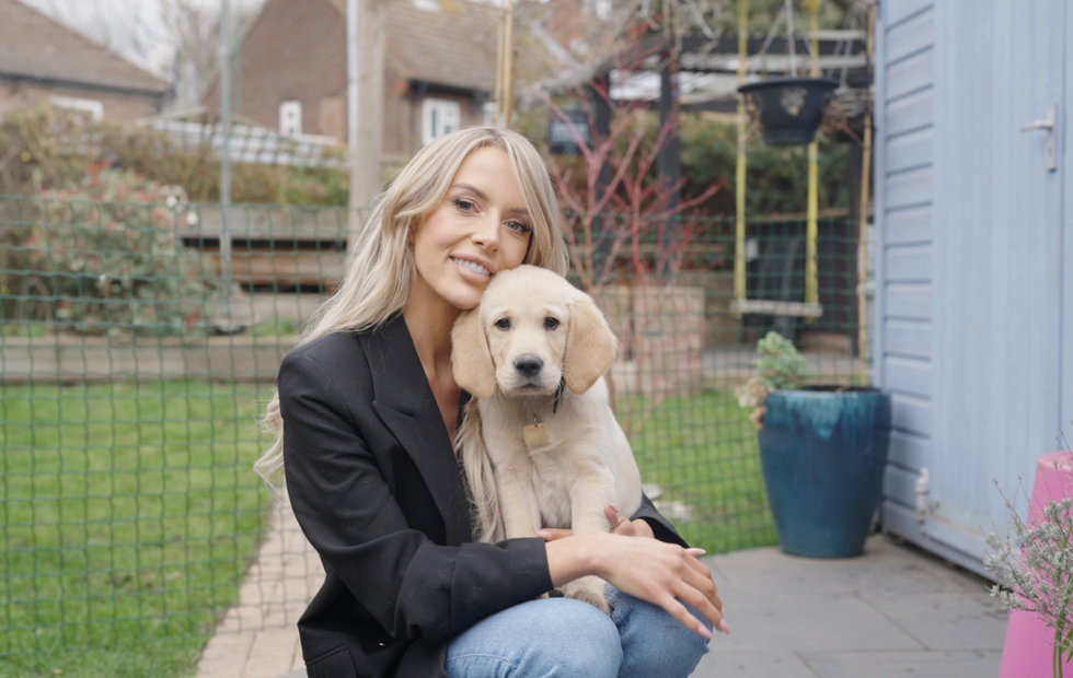 Faye Winter and dog