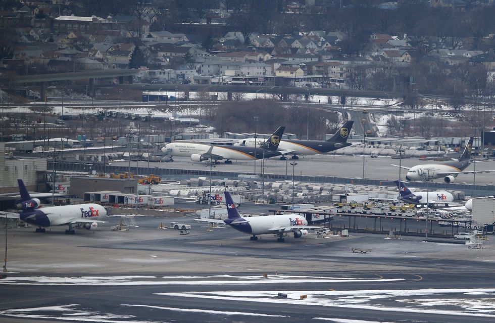 FedEx jets at Newark Airport\u200b