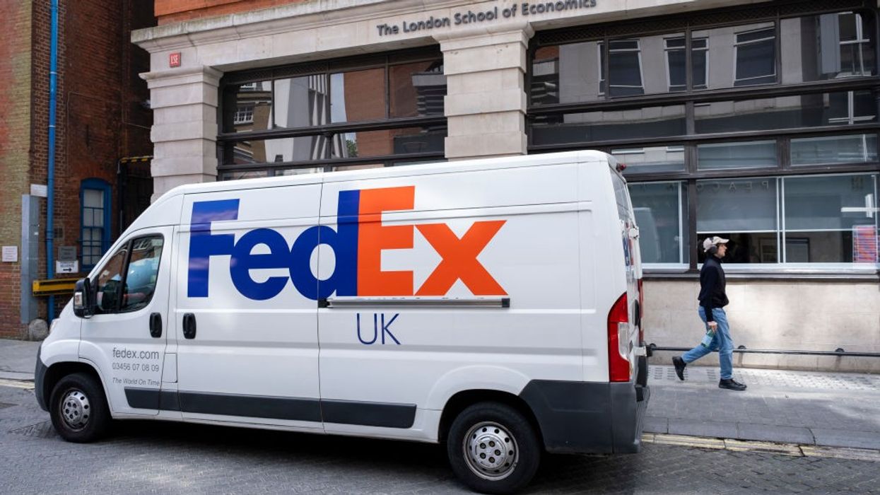 FedEx UK van