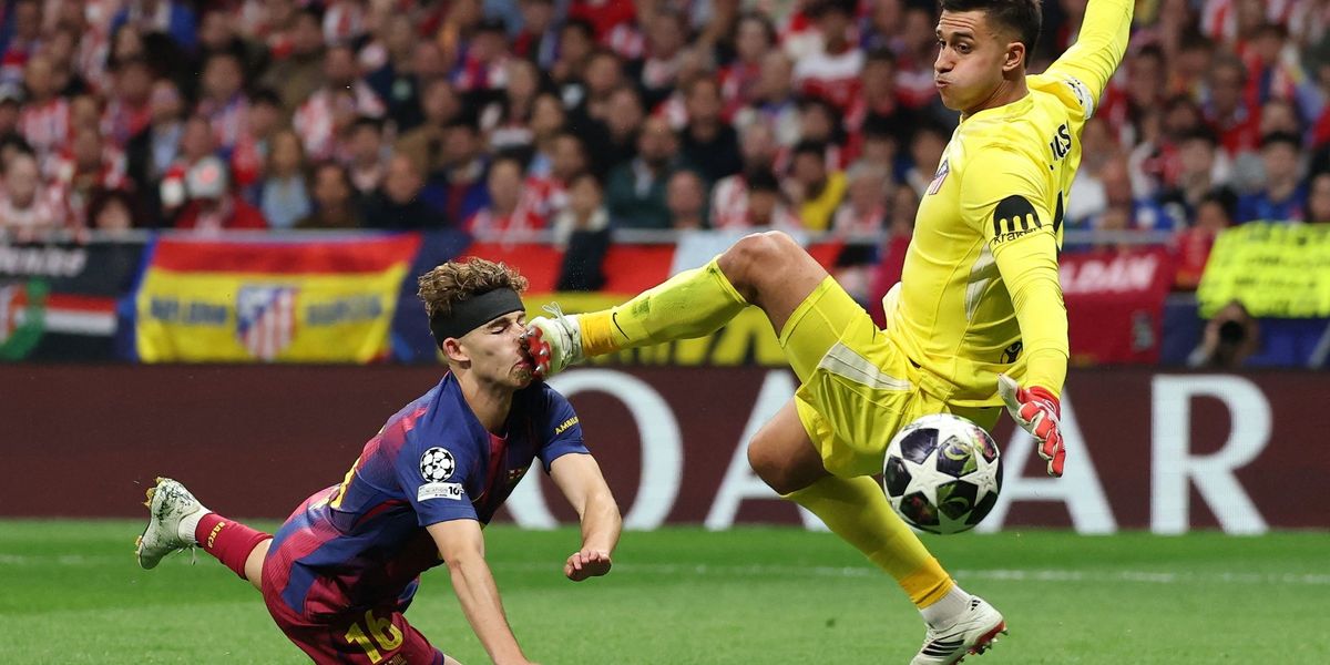 Barcelona star Fermín López left covered in blood after gruesome face injury as side knocked out of Champions League by Atletico Madrid Barcelona star Fermín López left covered in blood after gruesome face injury as side knocked out of Champions League by Atletico Madrid