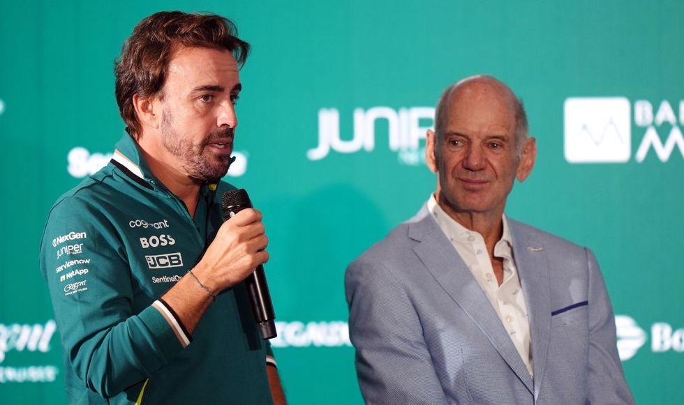 Fernando Alonso is excited about Adrian Newey joining Aston Martin