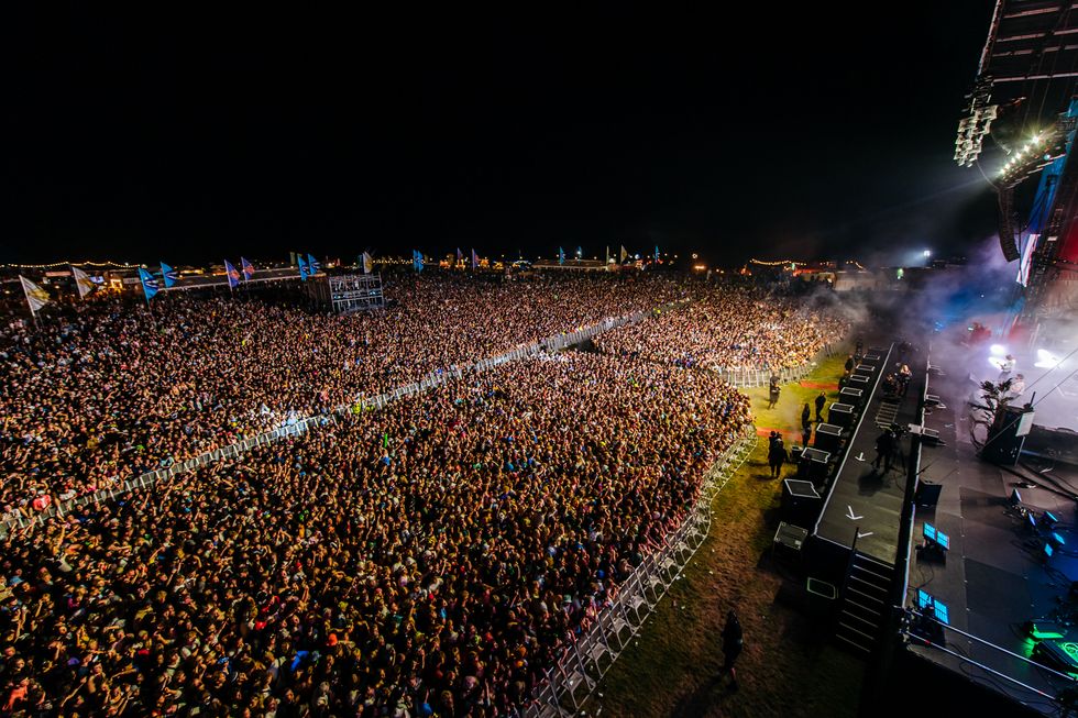 Festival goers attending the Boardmasters music and surfing festival in Cornwall, where almost 5,000 coronavirus cases have emerged that are suspected to be linked to the festival earlier this month.