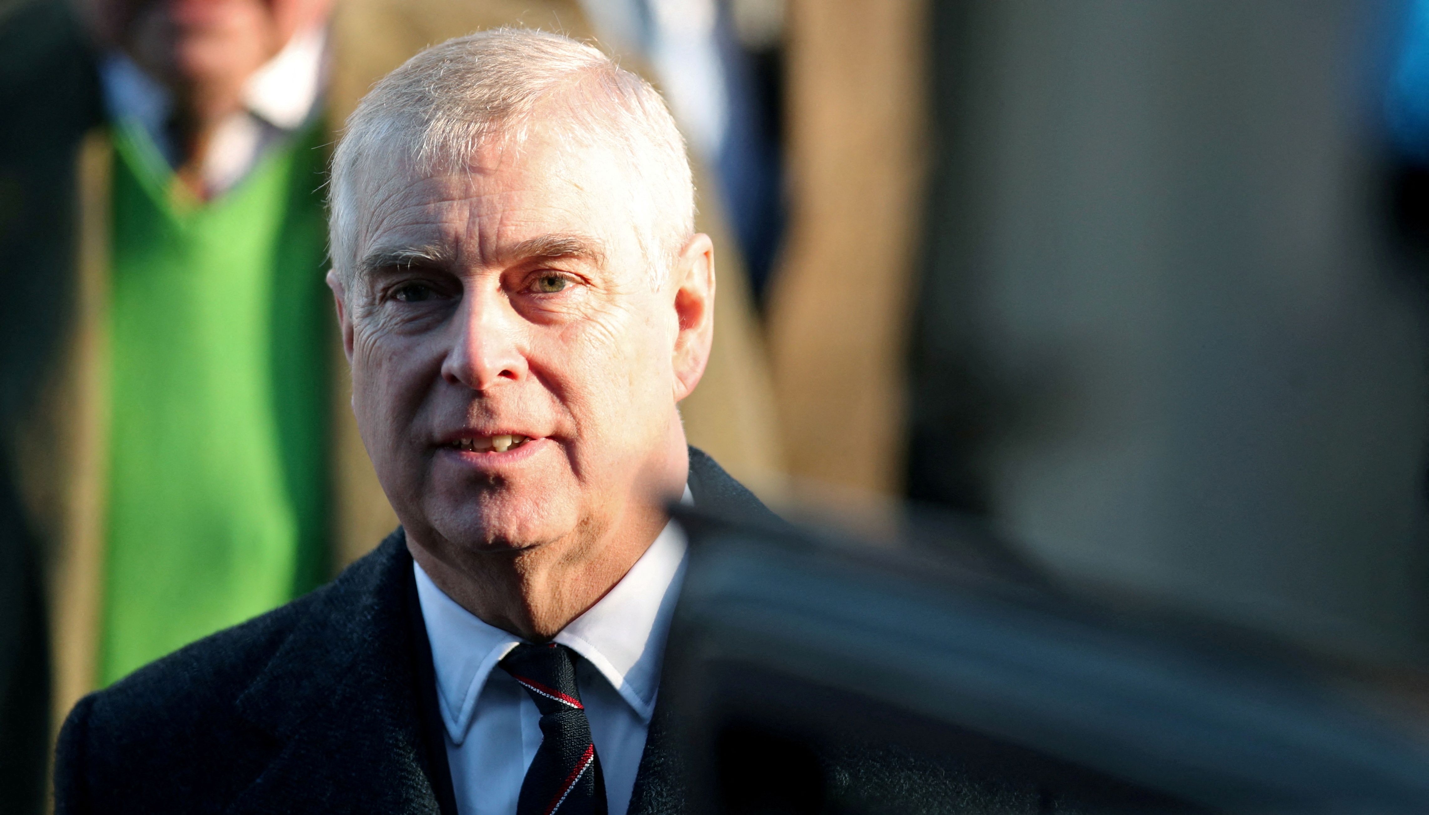 FILE PHOTO: Britain's Prince Andrew leaves St. Mary the Virgin church in Hillington, near royal Sandringham estate, in Norfolk, Britain January 19, 2020. REUTERS/Chris Radburn/File Photo