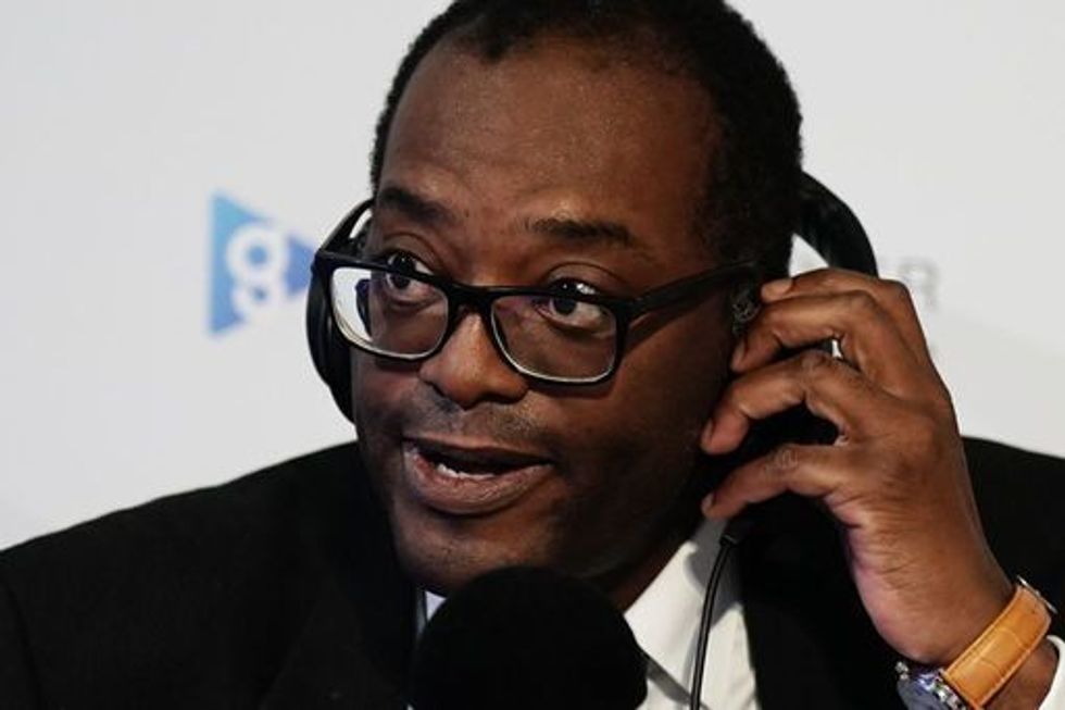 File photo dated 03/10/22 of Chancellor of the Exchequer Kwasi Kwarteng speaking to the media ahead of the Conservative Party annual conference at the International Convention Centre in Birmingham. Chancellor Kwasi Kwarteng has paid the price for the chaos unleashed by his mini-budget as he was reportedly sacked by Prime Minister Liz Truss. Issue date: Friday October 14, 2022.