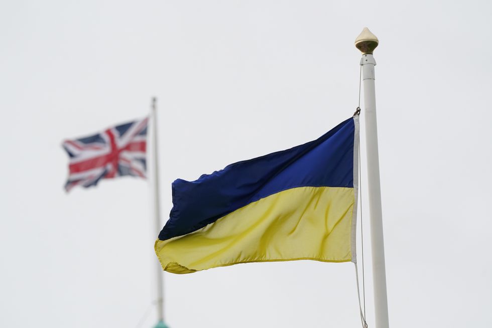 File photo dated 06/05/22 of an Ukrainian and Union Jack flag flying, as two tory MPs Victoria Prentis and Duncan Baker have said they will continue to accommodate Ukrainian refugees beyond the minimum six-month period expected of hosts under the Homes for Ukraine scheme (HfU).
