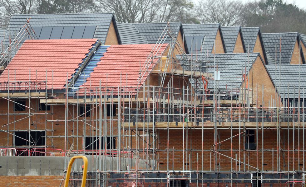 File photo dated 07/01/20 of houses under construction. The UK's construction sector saw growth slow in May after the weakest performance in the residential housing sector for two years as concerns over the economy weighed on demand. The closely-watched S&P Global/CIPS construction purchasing managers' index (PMI) scored 56.4 in May, dipping from 58.2 in the previous month. Issue date: Wednesday June 8, 2022.