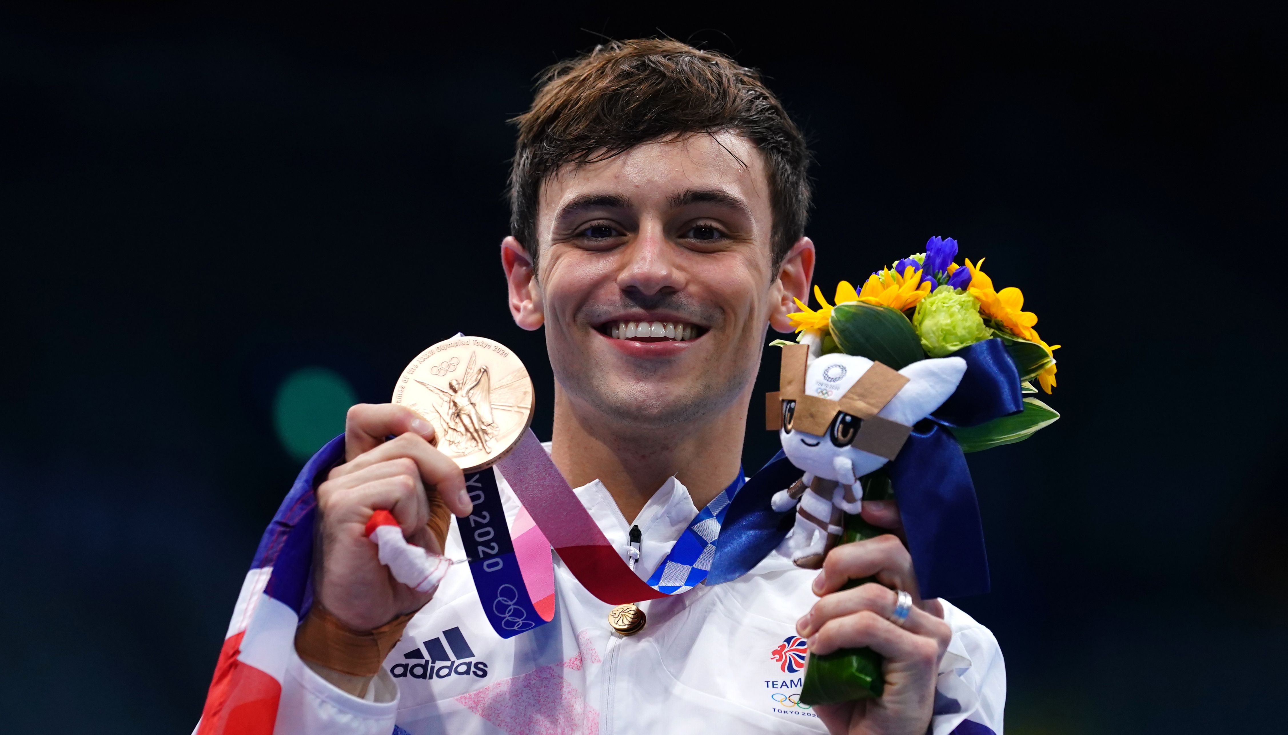 File photo dated 07-08-2021 of Tom Daley of Great Britain with a bronze medal following the Men's 10m Platform Final at the Tokyo Aquatics Centre on the fifteenth day of the Tokyo 2020 Olympic Games in Japan. Issue date: Sunday August 8, 2021.