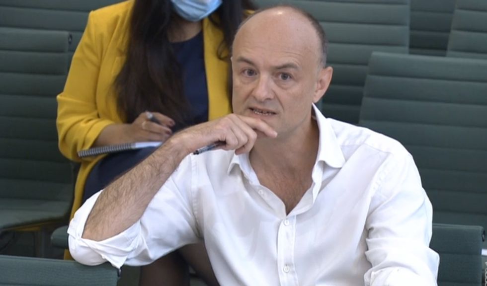 File photo dated 09/06/21 of Dominic Cummings, former Chief Adviser to Prime Minister Boris Johnson, giving evidence to a joint inquiry of the Commons Health and Social Care and Science and Technology Committees. Issue date: Sunday December 12, 2021.
