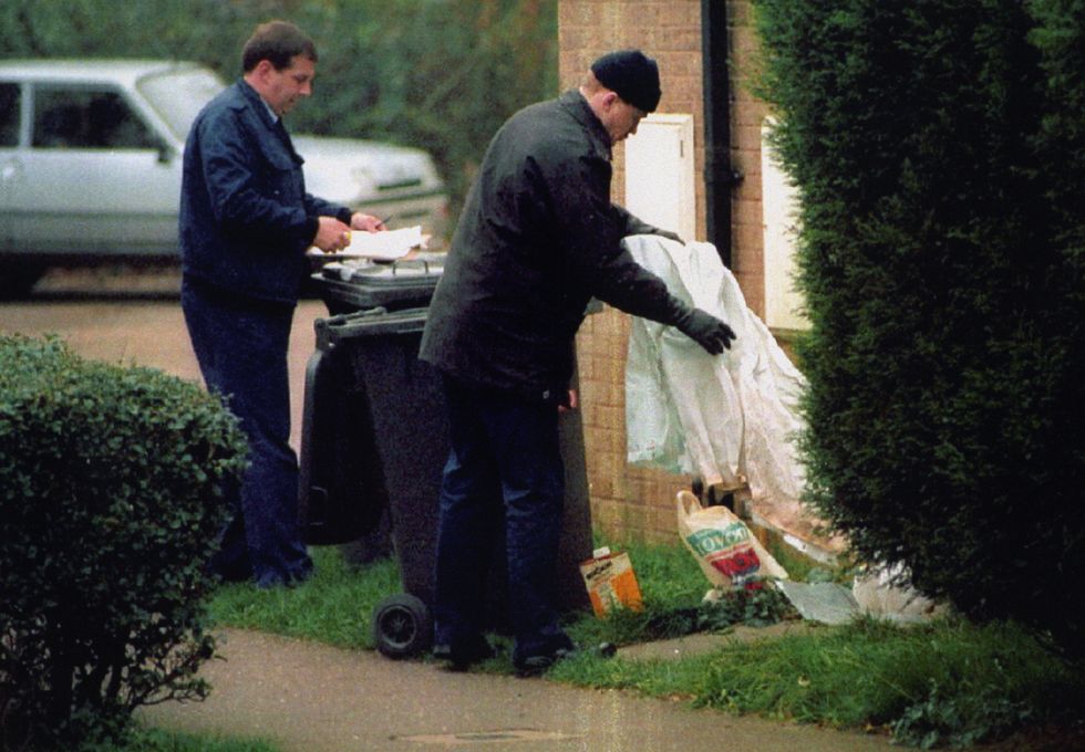 File photo dated 10/12 /94 of police searching for clues on the Welland Estate, Peterborough, following the murder of six-year-old Rikki Neave. James Watson has been found guilty by majority verdict at the Old Bailey, London, of the murder of six-year-old Rikki who was found strangled in woodland 25 years ago, when the defendant was a boy of 13. Issue date: Thursday April 21, 2022.