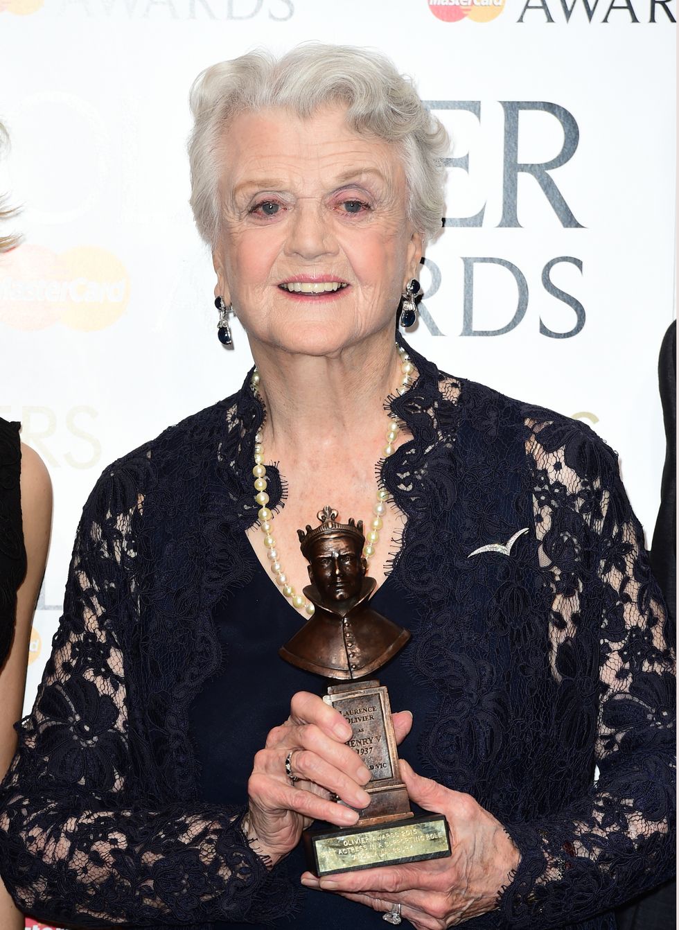 File photo dated 12/04/15 of Angela Lansbury with the Olivier Award for Best Supporting Actress at the Olivier Awards at the Royal Opera House, Central London. Angela Lansbury has died at the age of 96 according to a family statement.